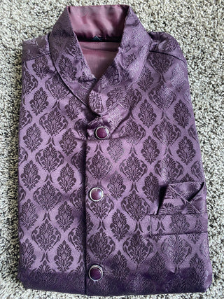 1-4 Days Delivery! Varman Indian Men Koti Kurta Pyjama Set Ready to Wear Silk Jacquard Work Party Wear, Listing ID: 9995002315034