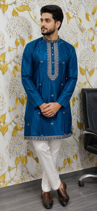 1-4 Days Delivery! Varman Indian Men Short Kurta Pyjama Ready to Wear Party Wear, Listing ID: 10324485603610