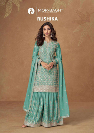 aashirwad-mor-bagh-rushika-premium-chinnon-silk-kurti-palazzo-dupatta-suit-set-with-sequence-embroidery-work-color-cyan-1