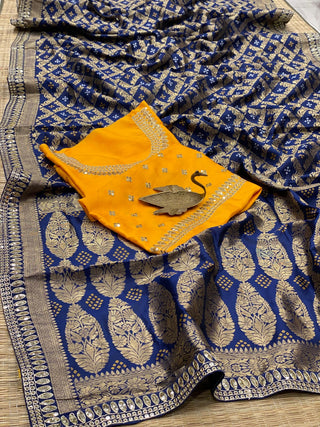 banarasi-bandhani-saree-with-zari-embroidery-work-blue-2