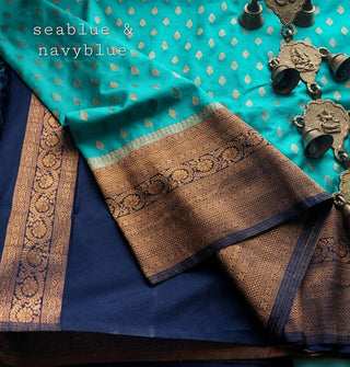 banarasi-mulberry-soft-silk-jacquard-sarees-color-sea-blue-navy-blue-2