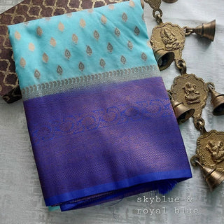 banarasi-mulberry-soft-silk-jacquard-sarees-color-sky-blue-royal-blue