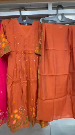chanderi-silk-salwar-kameez-dupatta-suit-embroidery-work-color-orange