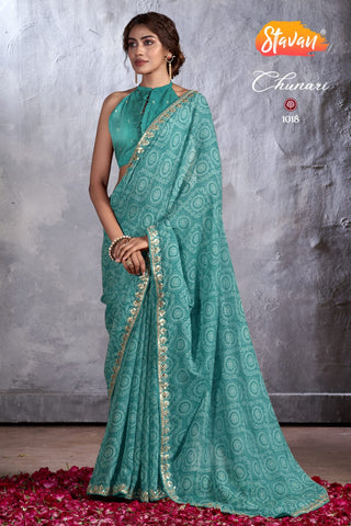 chiffon-saree-embroidery-work-color-blue-teal