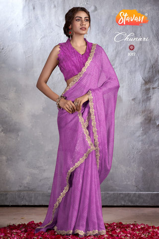 chiffon-saree-embroidery-work-color-orchid