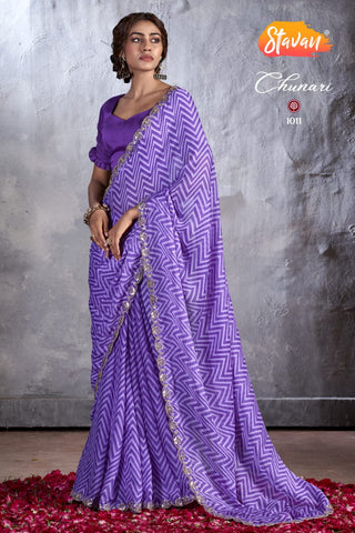 chiffon-saree-embroidery-work-color-purple-white