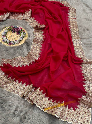 chiffon-silk-saree-embroidery-sequence-zari-work-color-wine-1