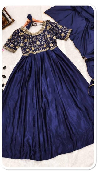 chinnion-silk-georgette-anarkali-long-gown-dupatta-with-yolk-embroidery-blue