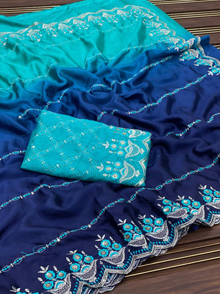 chinon-silk-saree-sequence-embroidery-work-color-blue-2