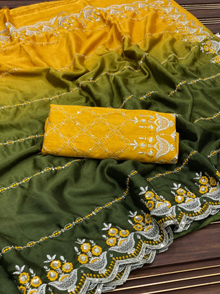 chinon-silk-saree-sequence-embroidery-work-color-yellow-2