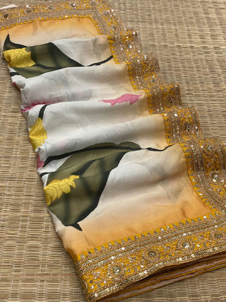 chinon-silk-saree-with-print-sequins-embroidery-work-lace-border-color-white-orange-4