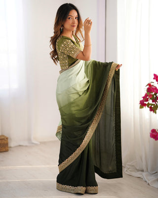chinon-silk-saree-with-thread-sequence-lace-work-color-green-2