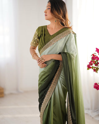 chinon-silk-saree-with-thread-sequence-lace-work-color-green-4