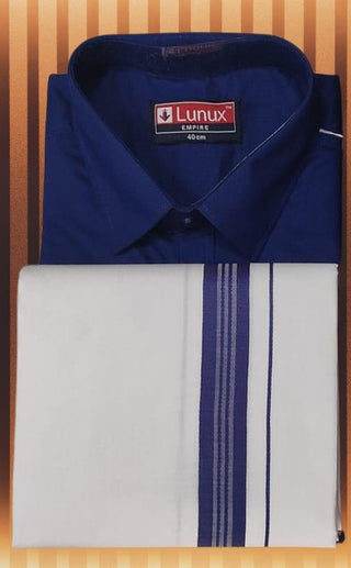 2-3 Days Delivery! Traditional Wear Tissue Cotton Shirt and  Dhotti, Vesti, Vetti with Pocket and Velcro work (Copy)