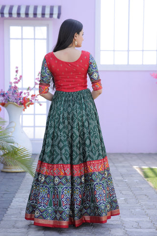     doha-silk-gown-with-foil-print-work-green-3