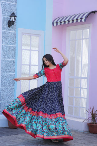     doha-silk-gown-with-foil-print-work-navy-blue-2