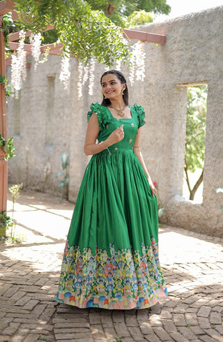 dola-silk-gown-with-designer-print-work-green-4