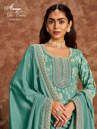 dola-silk-jacquard-top-pant-dupatta-set-with-sequence-embroidery-work-color-cyan-2