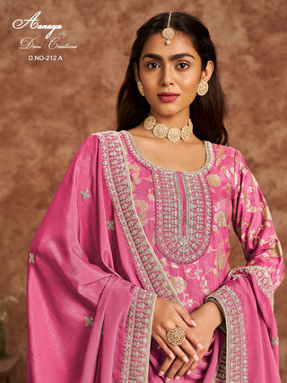 dola-silk-jacquard-top-pant-dupatta-set-with-sequence-embroidery-work-color-rose-pink-2