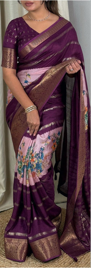 dull-moss-printed-sarees-zari-jacquard-border-color-purple-1