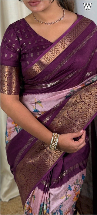 dull-moss-printed-sarees-zari-jacquard-border-color-purple-2