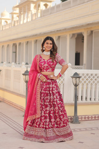  dyeable-pure-viscose-jacquard-lehenga-choli-dupatta-with-embroidery-sequence-work-color-pink-1