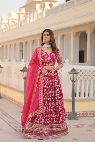 dyeable-pure-viscose-jacquard-lehenga-choli-dupatta-with-embroidery-sequence-work-color-pink-2