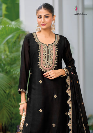 eba-lifestyle-safroon-4-chinnon-kurti-plazzo-dupatta-set-with-embroidery-sequence-work-color-black-5