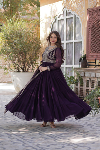 faux-blooming-georgette-gown-dupatta-suit-with-embroidery-pearl-work-color-purple-3