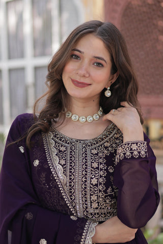 faux-blooming-georgette-gown-dupatta-suit-with-embroidery-pearl-work-color-purple-5