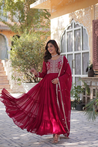 faux-blooming-georgette-gown-dupatta-suit-with-embroidery-pearl-work-color-red-4