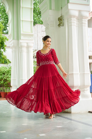 faux-blooming-georgette-gown-with-beads-embroidered-work-color-maroon-1