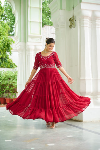 faux-blooming-georgette-gown-with-beads-embroidered-work-color-maroon-3