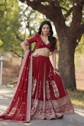 faux-blooming-georgette-lehenga-choli-dupatta-set-sequence-embroidery-work-color-maroon-5