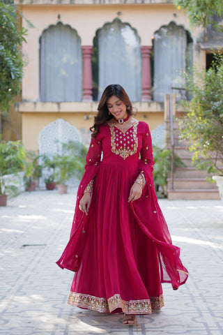 faux-blooming-georgette-long-gown-dupatta-set-with-rich-sequins-embroidered-work-color-pink-1