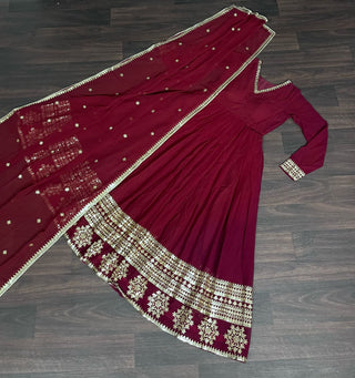 faux-blooming-gown-dupatta-suit-sequins-embroidery-work-color-maroon-9