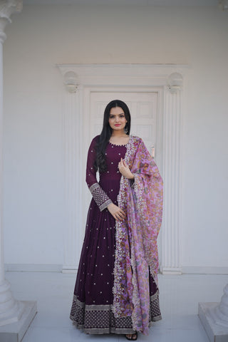  faux-blooming-gown-dupatta-suit-with-zari-thread-sequins-embroidery-work-wine-1