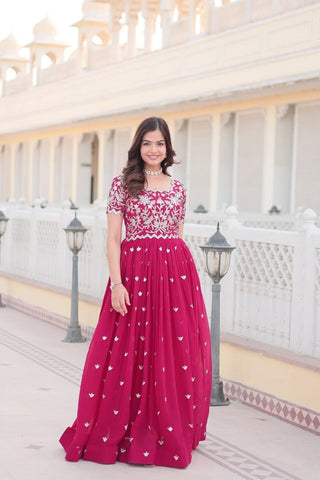 faux-blooming-gown-with-sequins-embroidered-work-color-maroon