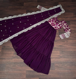 faux-blooming-gown-with-viscose-dyable-jacquard-dupatta-embroidery-sequence-work-color-wine-6