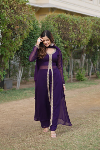 faux-blooming-kurti-pant-dupatta-set-with-embroidery-work-color-purple-3