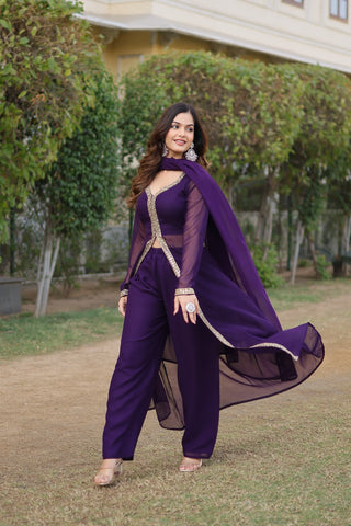 faux-blooming-kurti-pant-dupatta-set-with-embroidery-work-color-purple-4