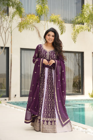 faux-blooming-long-gown-dupatta-set-with-zari-sequence-embroidery-work-color-purple-1
