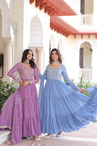 faux-georgette-gown-dupatta-suit-with-sequins-zari-embroidered-work