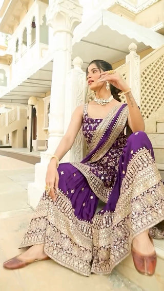 faux-georgette-kurti-sharara-dupatta-set-with-thread-9mm-sequence-work-color-purple-2