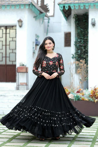 faux_blooming_frill_stitch_full_sleeves_gown_with_embroidery_sequins_work_black_3