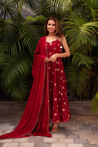 georgette-dress-pant-dupatta-set-with-embroidery-work-color-red-2