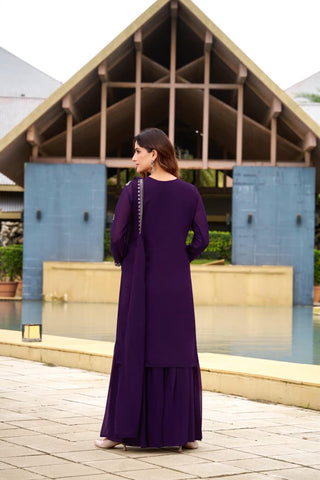 georgette-kurti-sharara-dupatta-set-with-sequence-embroidery-beads-work-color-purple-4
