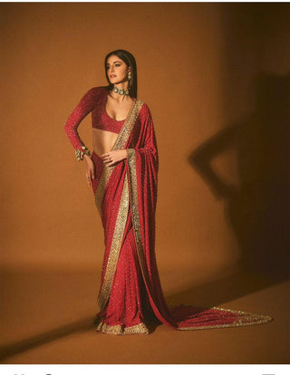    georgette-silk-saree-with-sequence-embroidery-work-red-1