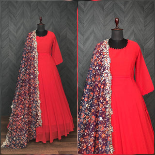 georgette-thousand-butti-gown-dupatta-with-embroidery-cutwork-digital-print-work-color-red-3