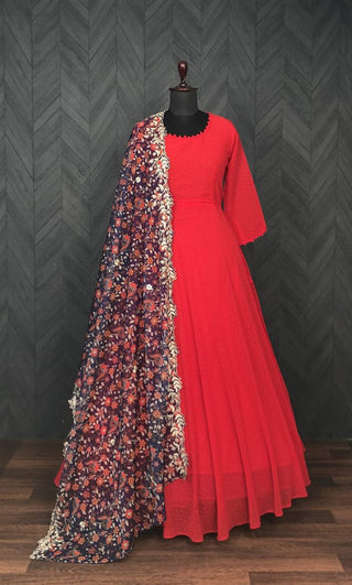 georgette-thousand-butti-gown-dupatta-with-embroidery-cutwork-digital-print-work-color-red-4